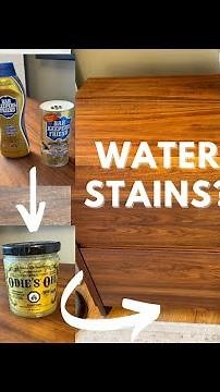 How to fix water stains on walnut veneer or solid wood furniture