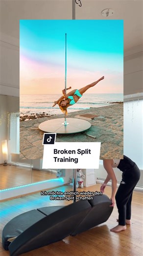 Training for the Perfect Broken Split in Pole Dance