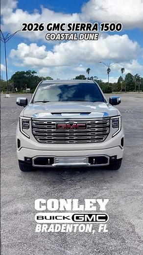 2026 GMC Sierra 1500 Denali in Coastal Dune - a new color for 2026! Available NOW at #ConleyBuickGMC