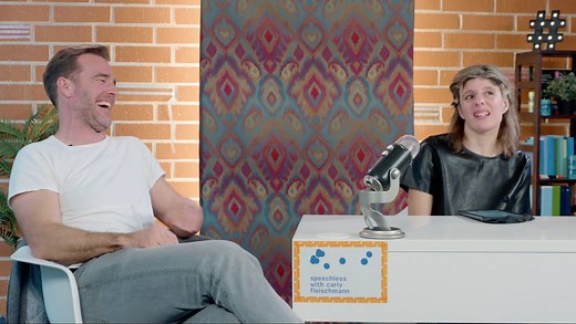 Watch Carly Fleischmann interview James Van Der Beek in her series "Speechless." | CBC