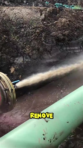 This process is called pipeline flushing. #PipelineFlushing #WaterSystem #EngineeringProcess #fblifestyle | Metzgerei Ogunquit Studio