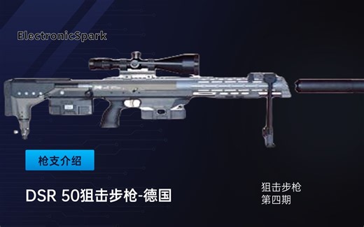 狙击枪介绍第四期，德国精密DSR 50狙击步枪！