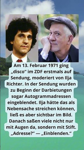 Ilja Richter – „Die Adresse im Bild — und plötzlich waren Stars nah“