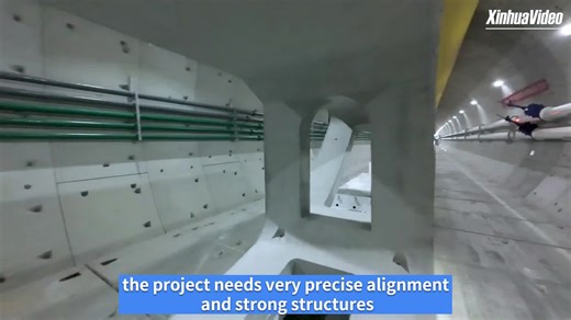 Hop on an FPV drone flight through a brand new high-speed rail tunnel under the Qiantang River in east China's Zhejiang Province. Built for 350 km/h trains, this exciting project is bringing the Hangzhou Airport rail link one step closer to the finish line. | China Xinhua Sci-Tech