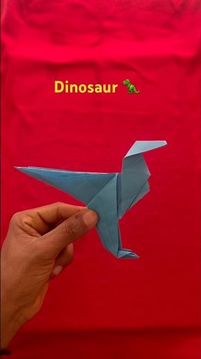 No Scissors, No Glue — Just Fold! Amazing Paper Dinosaur!