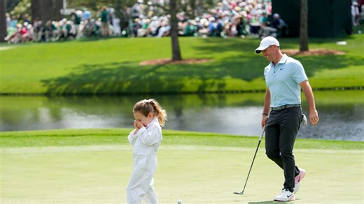 Watch Rory McIlroy's daughter, Poppy, make dramatic putt in Par 3 Contest at Masters