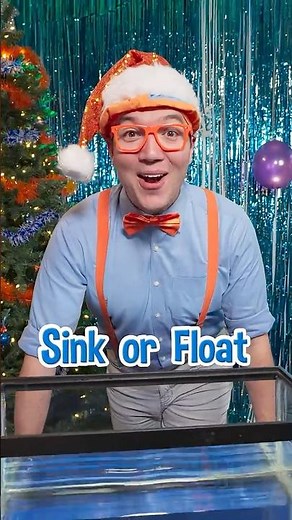 OH NO! Will 🎅 Santa's Sleigh SINK or FLOAT💦?! #shorts