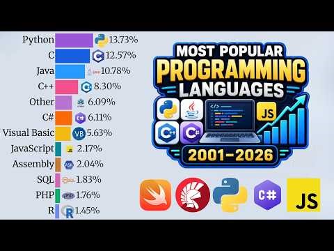 Most Popular Programming Languages (2001–2026)