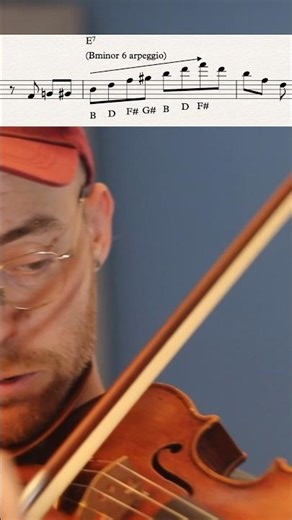 Django Reinhardt on Violin (E7 line) #jazzviolin #transcription