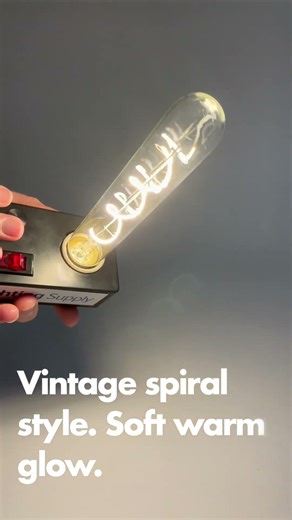 Feit Electric T10 Spiral Filament Bulb | Warm Dimmable Glow @feitelectric