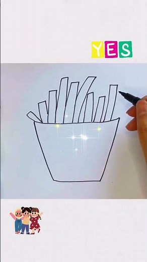 How To Draw Chips Packet|How To Draw A Bag Of Chips|Chips,Lays Chips Packet Drawing