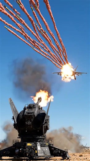 Phalanx CIWS C-RAM vs. F-22 Raptor Fighter - Military Simulation in ArmA 3 #shorts