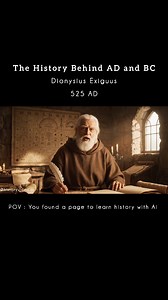 Ever wondered what AD, BC, CE & BCE actually mean? Why did historians shift from AD/BC to CE/BCE? #time #calendar #roman #gregorian #BCE #CE #BC #AD #ancienthistory #year #month #date | historyvideo.ai