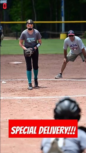 Slow-Mo Magic: Fastpitch Softball Pitch Delivery #softball