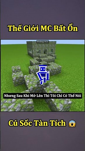 Minecraft World Is Unstable And The Shock When Opening The Ruins 🤣 #shorts