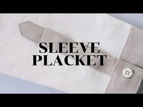 How to sew a sleeve placket | Miter placket | Free template