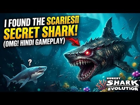I Found the SCARIEST Secret Shark in Hungry Shark Evolution! 😱 (Hindi Gameplay)