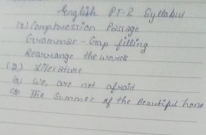 English PT-2 SyllabusEnglish:Comprehension PassageGrammar -... | Filo