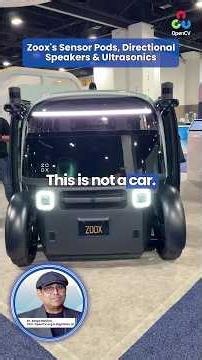 How does the Zoox robotaxi sense the world? (LiDAR + camera + radar, seen at CVPR 2026)