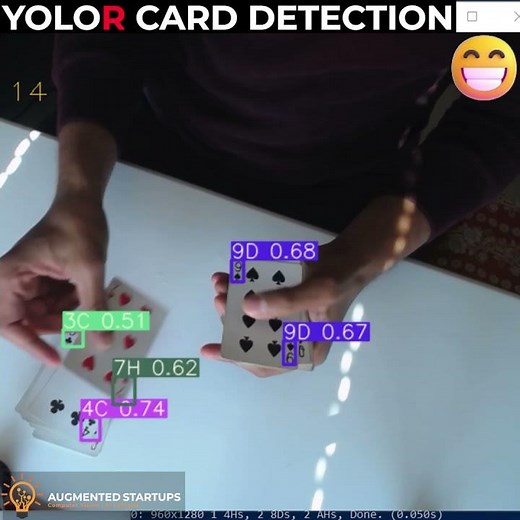 YOLOR Card Object Detection DEMO #SHORTS