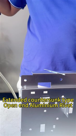 Our extended countersunk aluminium rivet delivers a smooth surface while ensuring reliable fastening#BlindRivet #AluminiumRivet #CountersunkRivet #OpenEndRivet #SZENT300