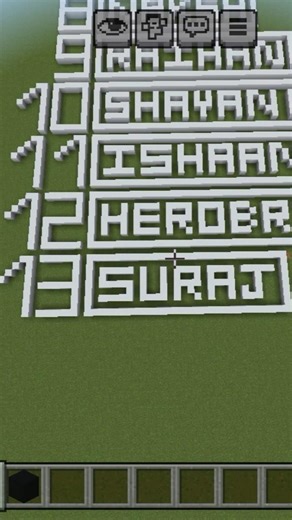 Writing subscriber name in Minecraft part10 #minecraft #shorts