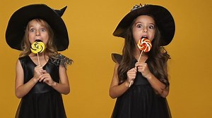 Little Pretty Girls Witches Decorated Dresses Stock Footage Video (100% Royalty-free) 30965638 | Shutterstock