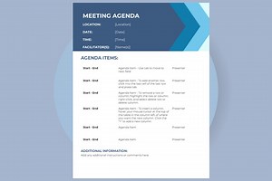 Google Docs Meeting Agenda Template, Editable Google Docs Template, Meeting Schedule Template, Edit and Print in Google Docs - Etsy Canada