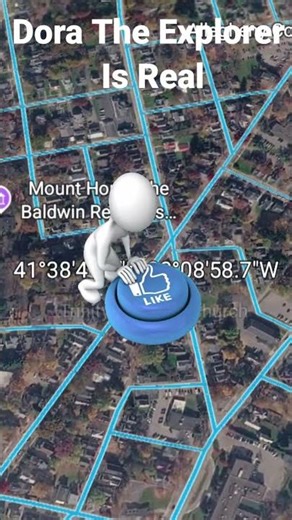 Dora The Explorer Is Real on google maps and google earth🗺#shots #mysteriousmap1Mb#funny #subscribe