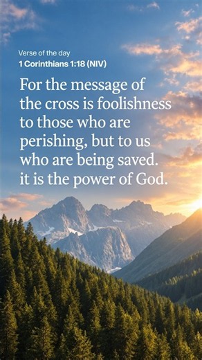 Bible Verse Of The Day, 1 Corinthians 1:18 ✝ #BibleVerse #WordOfGod #GodIsAble #Christian #Salvation
