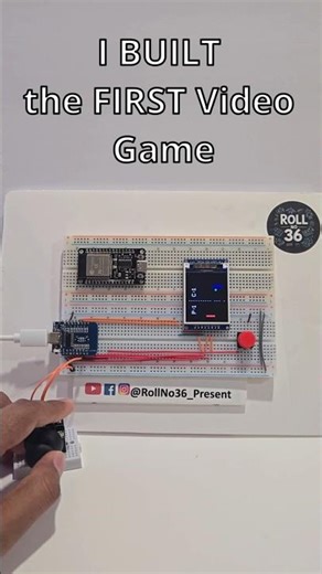 I rebuilt the world's First Video Game #Arduino #gaming #diy #india #viral