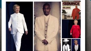 Hillary Clinton ups her pantsuit game