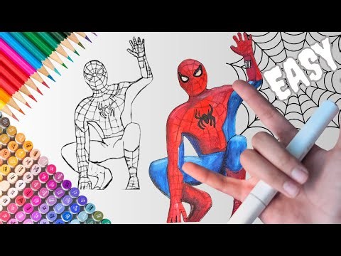 How To Draw The NEW SPIDERMAN BRAND NEW DAY SUIT | Step By Step | EASY TUTORIAL |