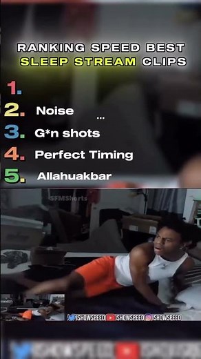 Speed sleep Streams😂 #ishowspeed