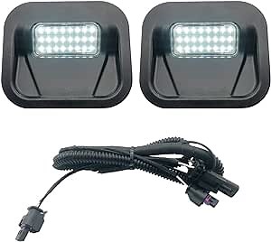 CHOUJIO Multipro Tailgate Step Lights Compatible with GMC Sierra 1500 2500 HD 3500 HD 2020-2022 Chevy Silverado 2020, 84347814 Truck Bed Lamb Accessories White LED, 2 Pack