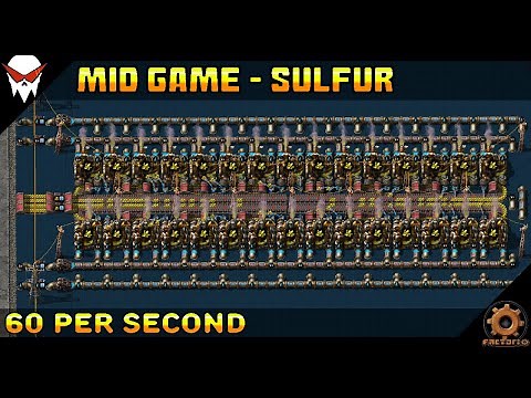 Factorio: Sulfur Blueprint - Mid Game (Space Age DLC)
