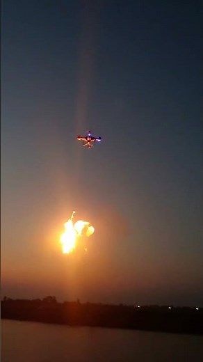 Drone X Crackers Trick #shorts #pyrotechnics