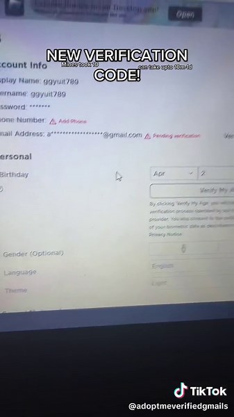 #fyp #adoptmeverification #adoptmeroblox #roblox