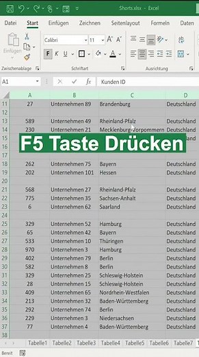 Alle Leere Zeilen in Excel entfernen und nicht mehr händisch - HowTo Tutorials für Excel