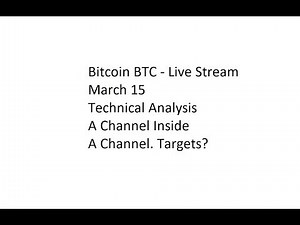 Bitcoin BTC - Live Stream March 15 Technical Analysis - A Channel Inside A Channel. Targets?