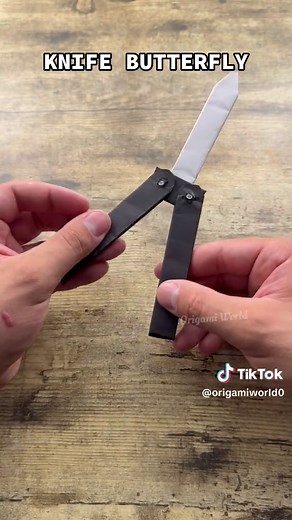 Origami Butterfly Knife Tutorial | DIY Paper Knife Instructions