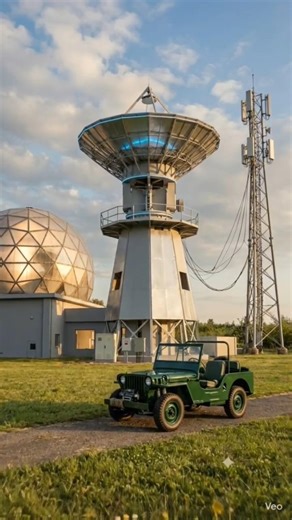 Inside a Secret Satellite Base? 📡🚀 | Military Jeep at High-Tech Facility