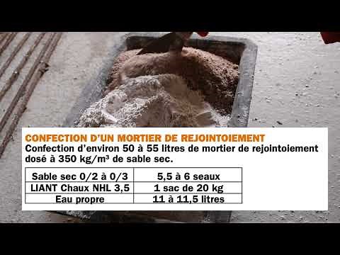 RECETTE 👷🏽 Préparer un mortier de jointement chaux + sable