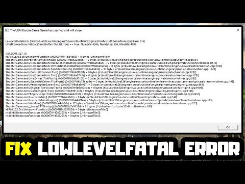 FIX ARK Survival Evolved LowLevelFatal Error The UE4-ShooterGame Game Has Crashed