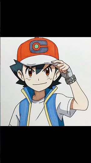How to draw Ash Step by step || Beginners drawing tutorials step by step #drawing #art #pokemon
