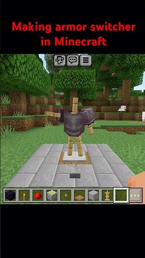 How to Make an Armor Switcher in Minecraft (Bedrock & Java) 😱
