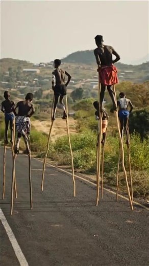 The Ethiopian Tribe That Walks on Sticks to Avoid Snakes 😲🐍 #short #tourism
