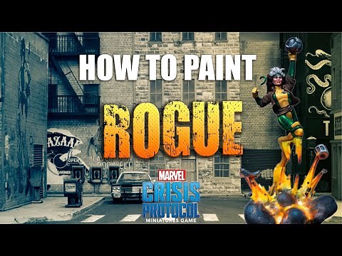 How to Paint Rogue from Marvel Crisis Protocol