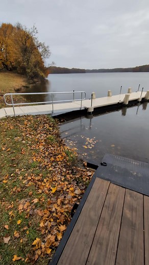 New Wave Armor Dock at Lake Rockwell featuring Wave Armor 's new gangway! ❄️ WINTER INSTALL = BIG SAVINGS Lower demand, better pricing, done before spring. Be ready when the water warms up. #bestfloatingdock #WaveArmor #Aqualife | AquaLife Construction LLC