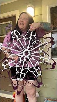 Snowflake Tutorial its so cool that something so simple like coat hangers can make something so cute